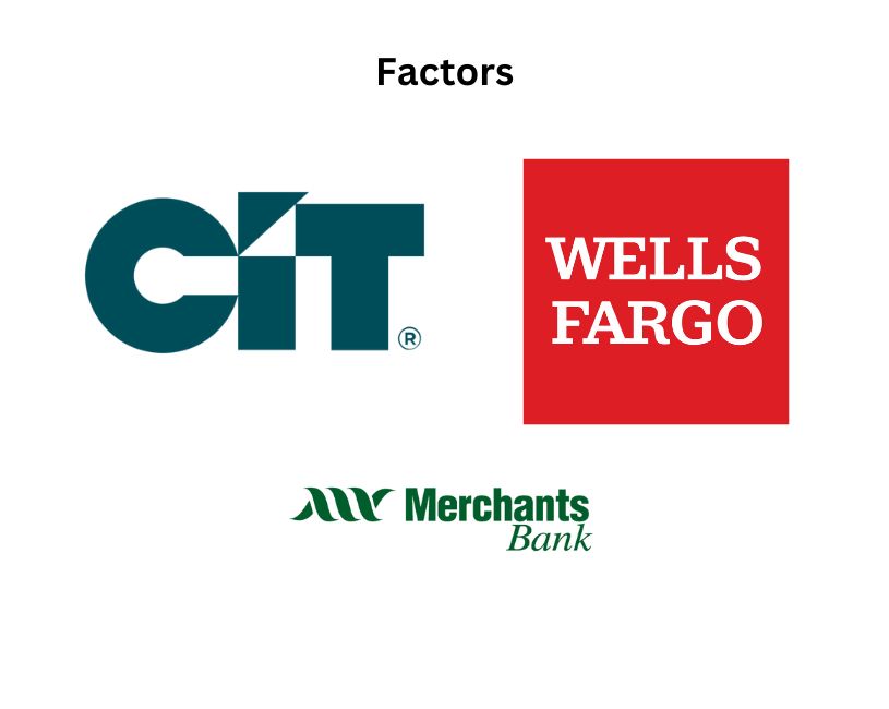 CIT, Wells Fargo, & Merchants Bank Logos